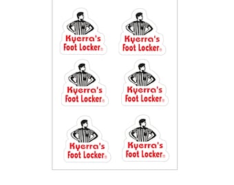 Sneaker Ball Labels, Labels for Birthday Party