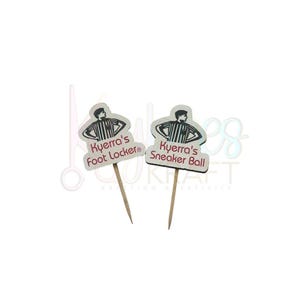 Adorno para cupcakes con forma de pelota de tenis - Adornos para cupcakes de cumpleaños, adornos para muffins, adornos para cupcakes, adornos para tartas con forma de pelota de tenis, Footlocker