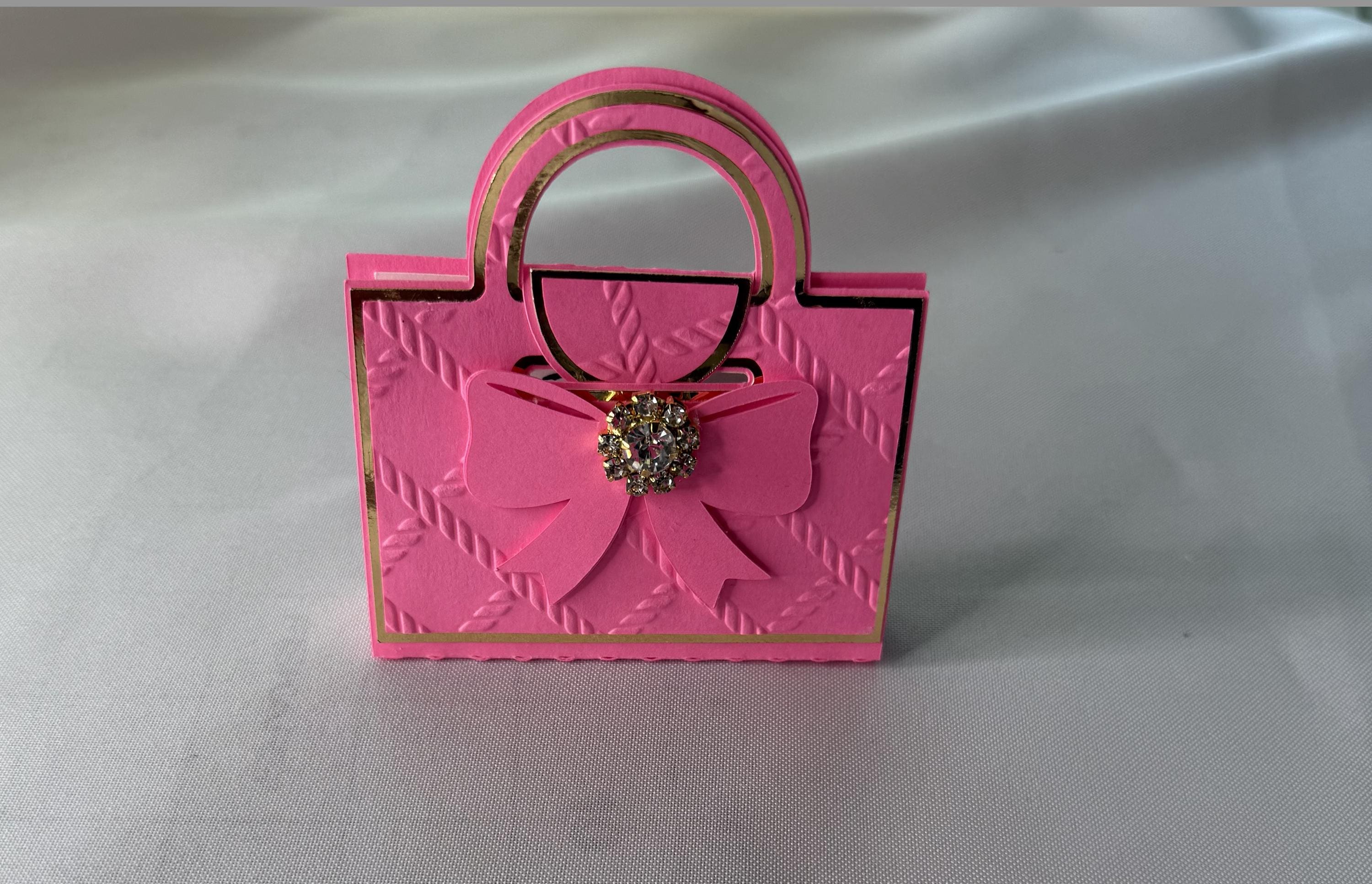 Pink & Gold Lip Balm Purse – Party Favor, Bridesmaid Gift, Sweet 16, Baby Shower