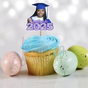 Personalized Face Cupcake Toppers – Birthday, Baby Shower, Graduation & More
