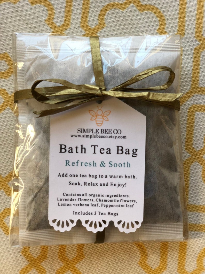 Refresh & Sooth Bath Tea Bags Etsy