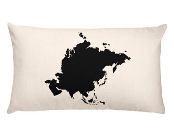 Asia map pillow | Etsy Europe map pillow | Etsy