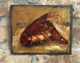 Crawfish in sand