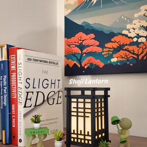 Miniature Japanese Lantern: Japanese Decor, Pagoda Lantern, Shoji Lantern, Torii Gate Lantern, Desk Lamp, Room Decor, Home Decor, 3D-Printed image 5