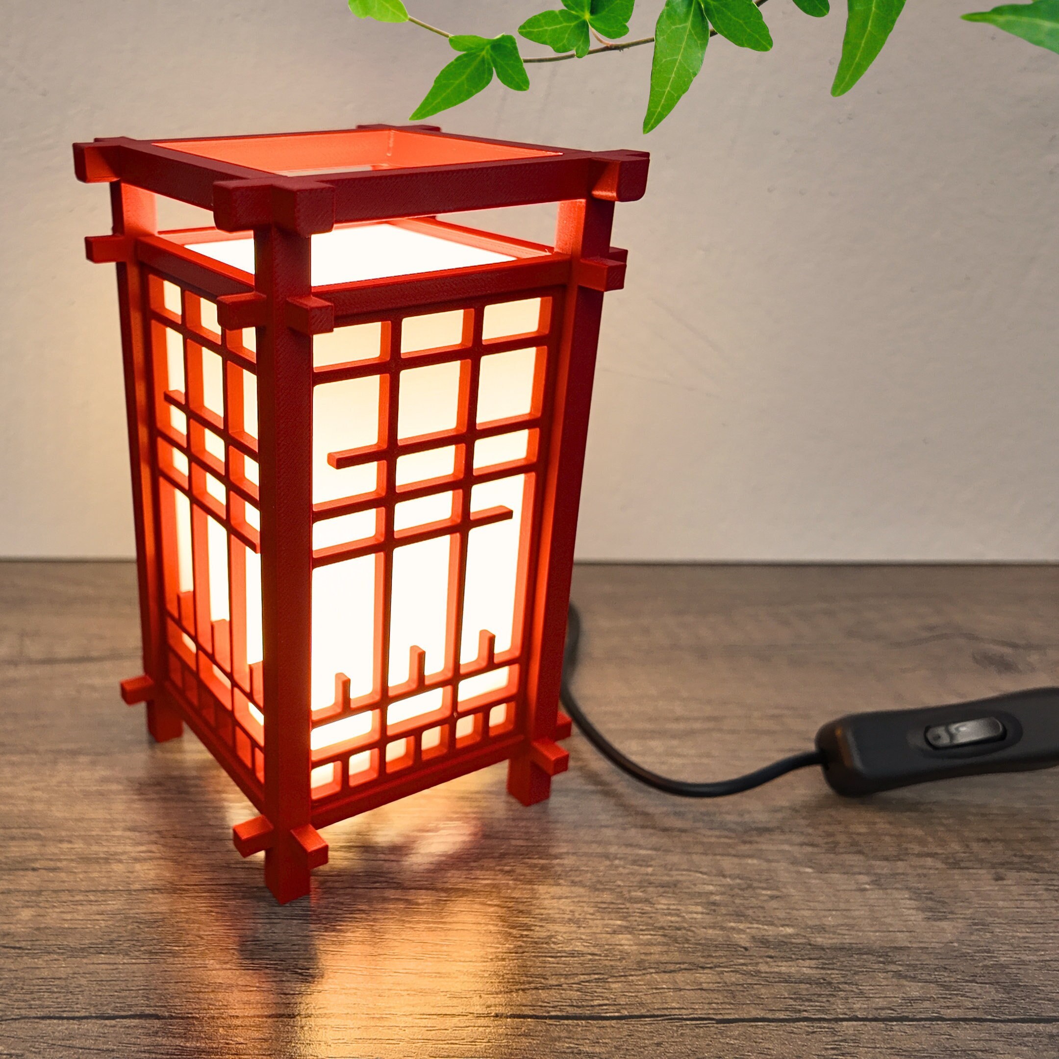 Japanese Lantern Shoji Style Desk Lamp Japanese Decor Japanese