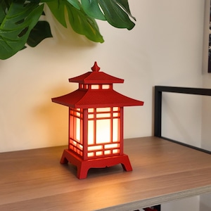 Linterna de pagoda japonesa / Decoración japonesa / Decoración del hogar japonesa / Decoración de habitaciones japonesas / Linterna de pagoda / Lámpara de escritorio / Lámpara de mesa / Mini pagoda