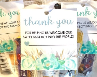 Set 10 tags Thank you for Taking Such Good Care of Me and My Mommy Tags Nurse Thank You Tags Delivery Thank You Tags Delivery Nurse Tags
