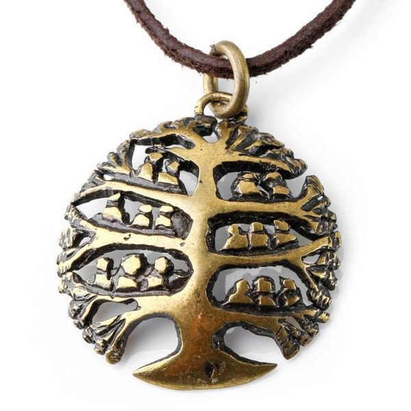 Tree Of Ancients Pendant In Silver And Bronze, Gift for Women, Gift for Man, Protective Symbol, Baltic and Scandinavian Medieval Jewelry