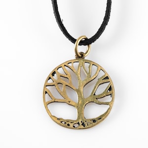 Bronze And Silver Tree Of Life Necklace For Women And Men, Gift for Women and Men, Couple Jewelry, Pagan Symbol Necklace