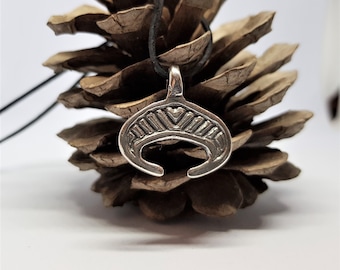 Silver Pendant, Ancient Moon and Sun Pendant, Gift for Men, Men's Necklace, Brass pendant, Medieval Jewelry, Pagan Symbol, Pagan Jewelry