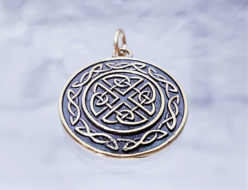 Silver Celtic Node for Protection | Celtic Knot Necklace | Viking ...