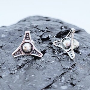 Silver Studs, Unisex Stud Earrings, Gift For Her, Gift For Him