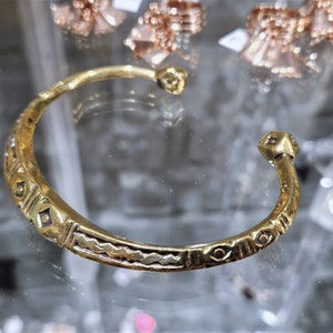 Brazalete nórdico - Brazalete de bronce - Brazalete antiguo - Brazalete para hombre - Brazalete celta de bronce - Brazalete unisex