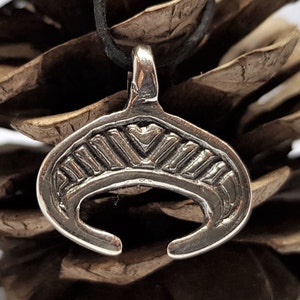 Moon Symbol Necklace In Silver And Bronze, Men&#39;s Necklace, Unisex Necklace, Gift For Women And Men, Couple Jewelry