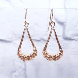 Gold Plated Namej Earrings | Latvian Earrings | Braided Earrings | Dangle Earrings For Women | Gift For Daughter