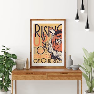 Eye of the Tiger Music Poster, 11x14, Music Print, Tiger Poster, Music Wall Art, 80s music, Tiger Art, Music Gifts image 2