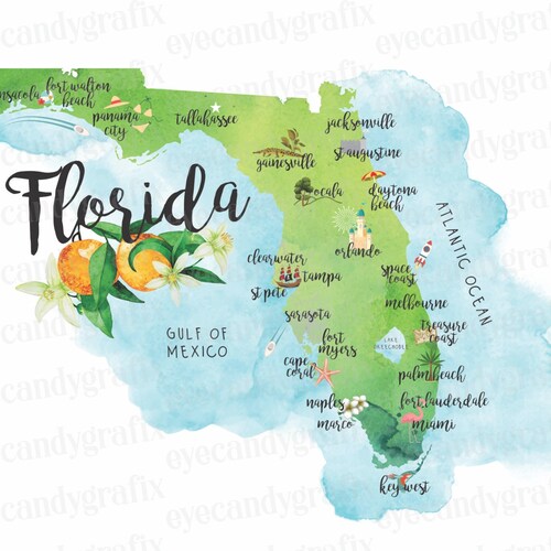 Home Comforts Detailed Map Of Florida State-20...