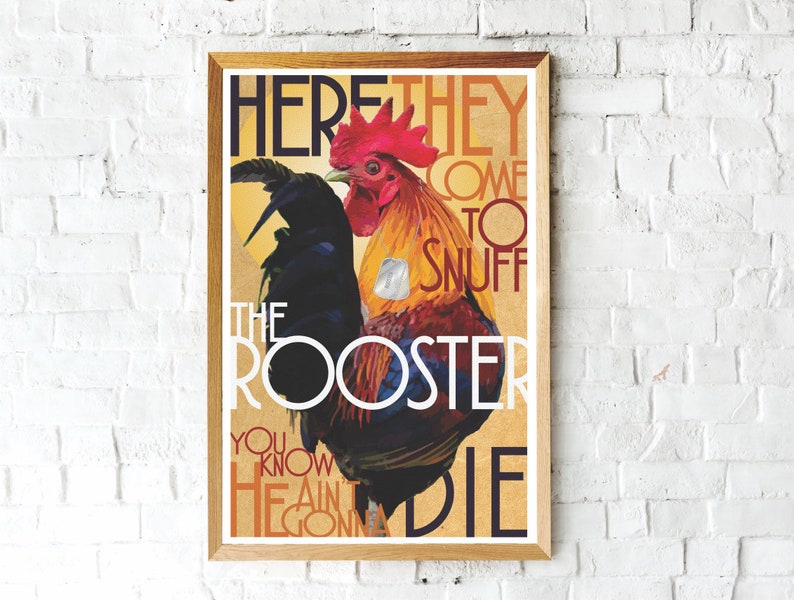 Rooster Alice In Chains Music Poster Rooster Print Etsy