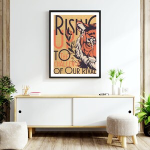 Eye of the Tiger Music Poster, 11x14, Music Print, Tiger Poster, Music Wall Art, 80s music, Tiger Art, Music Gifts image 4