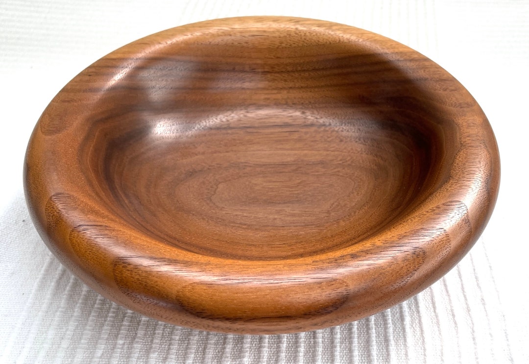 Walnut Wooden Bowl Hand Turned and Hand Finished in Scotland Etsy