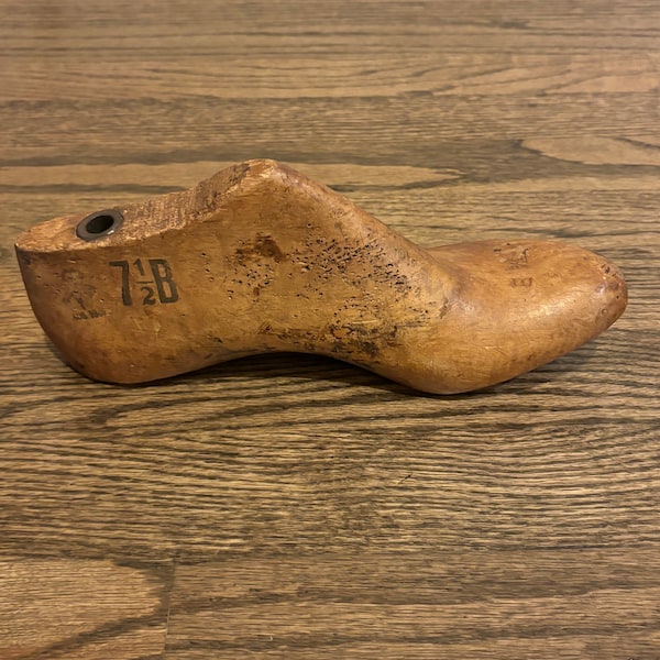 Antique Wooden Shoe Form/Last/Mold