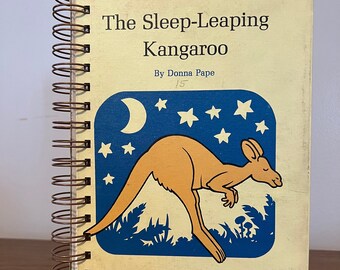 The Sleep-Leaping Kangaroo repurposed wire bound journal