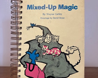 Mixed-Up Magic repurposed wire bound journal