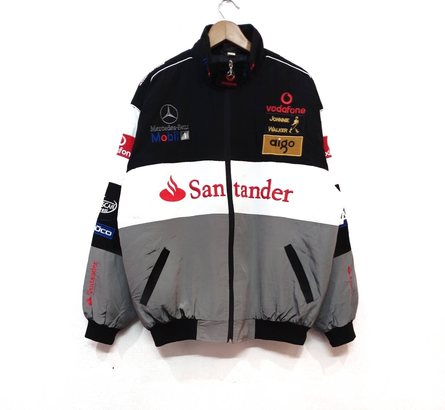 Vintage Mercedes Benz McLaren Bomber Jacket Racing ...