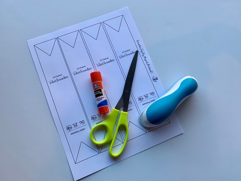 Download PRINTABLE Scrunchie Tag Template Downloadable PDF | Etsy