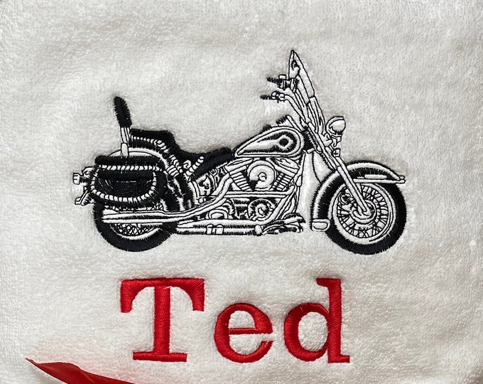 Motorcycle Bath Towel