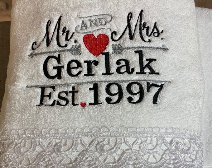 Wedding / Anniversary Towel