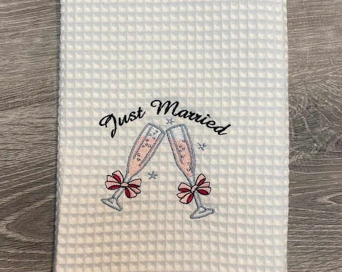 Just Married Kitchen Towel