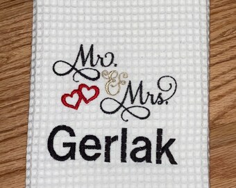 Mr & Mrs Kitchen Towel