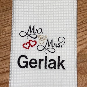 Mr & Mrs Kitchen Towel