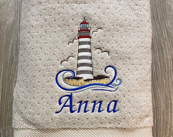 Lighthouse Bath Towel or hand towel