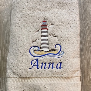 Lighthouse Bath Towel or hand towel