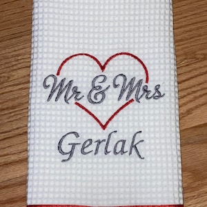 Mr & Mrs Kitchen Towel