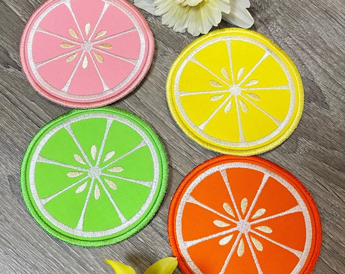 4 Citrus Coasters