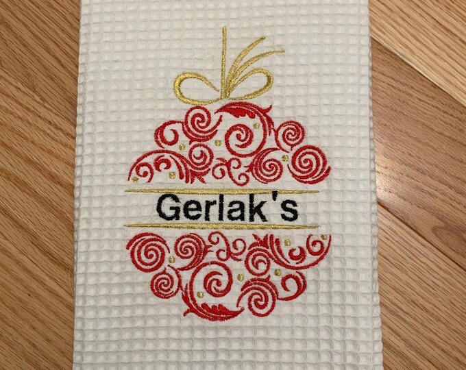 Christmas Ornament Kitchen Towel