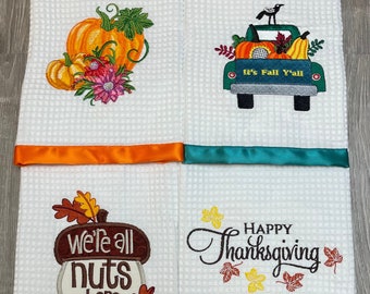 Happy Thanksgiving, pumpkin , it’s fall y’all, we’re all nuts here kitchen towels