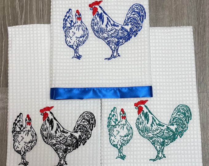 Farm Chickens Kitchen Towel