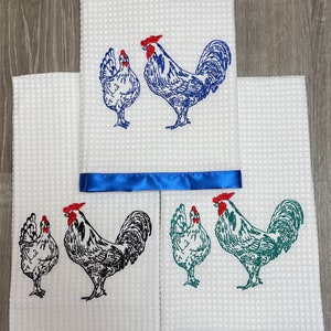 Farm Chickens Kitchen Towel