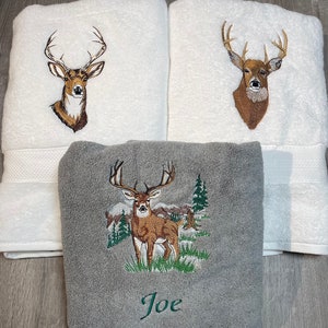 Deer Bath Towels, hands towels