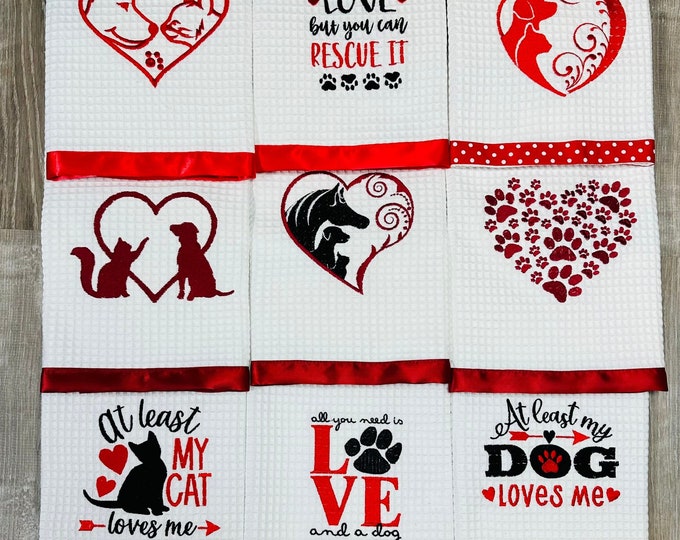 Dog & Cat Kitchen Towels