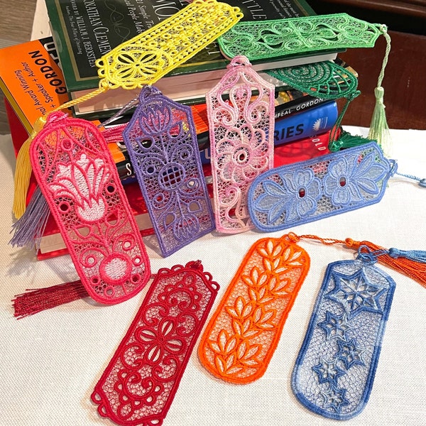 Embroidered Bookmark Etsy