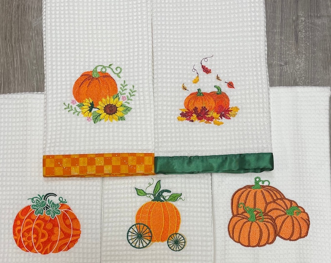 Pumpkins Kitchen Towels