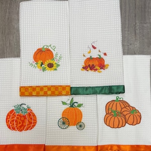 Pumpkins Kitchen Towels