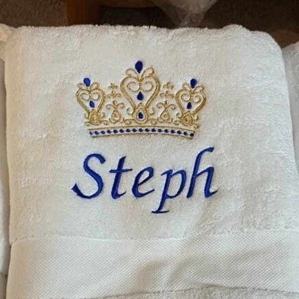 Crown Towel Etsy