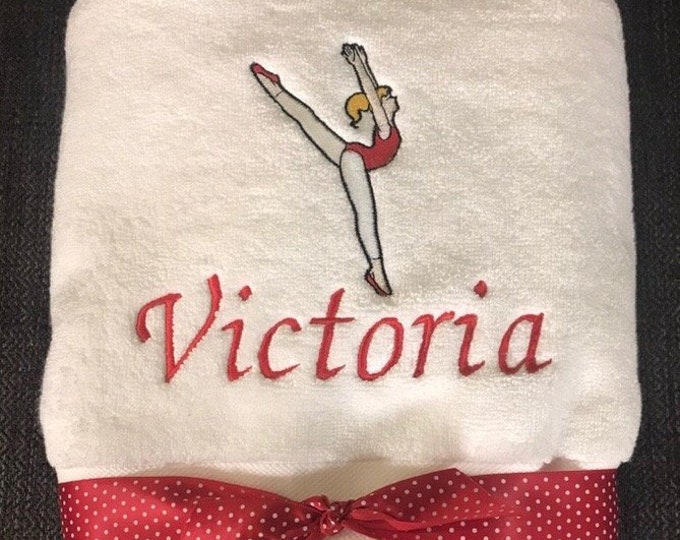Name Towel with a Gymnast