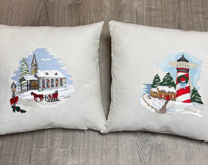 Christmas Scene Pillows